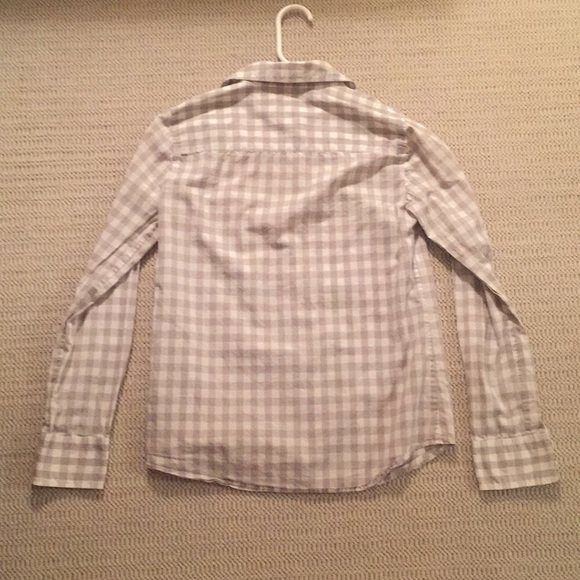 Grey and white gingham button down - Picture 3 of 4